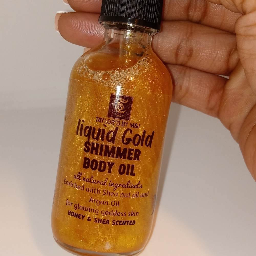 Shea nut oil goddess shimmer body oil